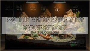essential elements for snake habitat