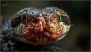 facial swelling and disfigurement