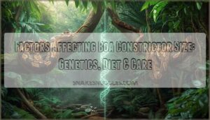 factors affecting boa constrictor size