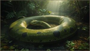 green anaconda: the heaviest snake