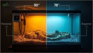 heating, lighting, and temperature gradient