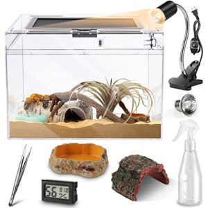 HELIME Reptile Polycarbonate Terrarium Kit B097PBW3RR