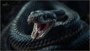 hissing and striking hissing and striking