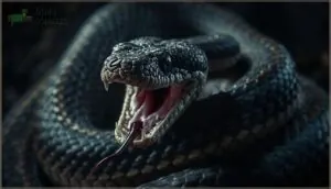 hissing and striking hissing and striking
