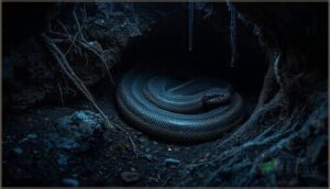 how do snakes behave during hibernation