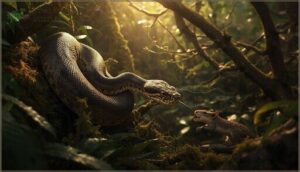 how snakes hunt and capture food