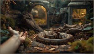 how to calm a hissing snake