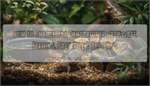 how to choose boa constrictor prey