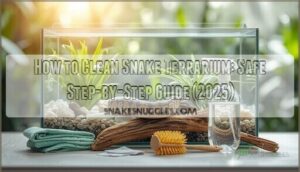 how to clean snake terrarium