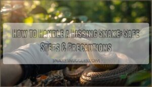 how to handle a hissing snake