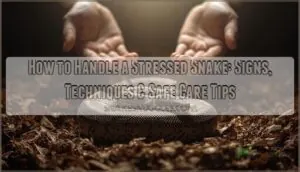 how to handle a stressed snake how to handle a stressed snake