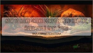 how to make snake comfortable
