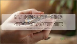 how to pop a ball python