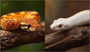 hypomelanistic and snow morphs