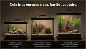 ideal enclosure size by age