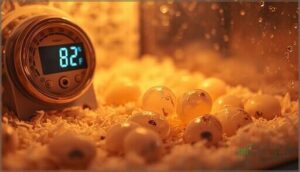 incubation temperature and humidity requirements