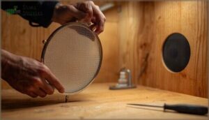 installing ventilation and mesh covers installing ventilation and mesh covers