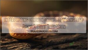 interpreting common snake body language