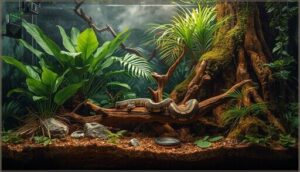 key considerations for python terrarium design
