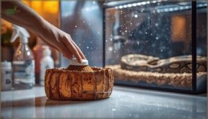 maintenance and hygiene of snake hides