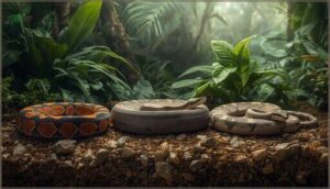 major boa constrictor subspecies size differences