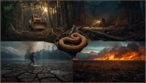 major threats to rare snake populations