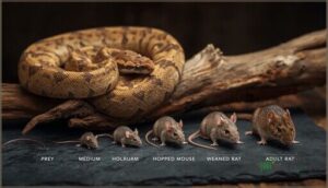 matching prey size to boa’s growth stage