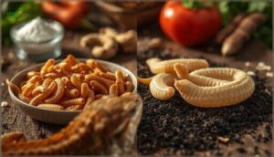 mealworms and superworms