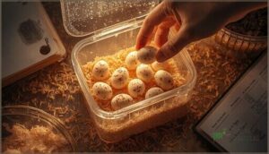 monitoring egg health and daily ventilation