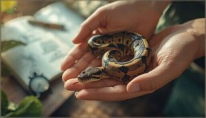 monitoring the snake’s comfort level monitoring the snake’s comfort level