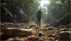 moving away from the snake moving away from the snake