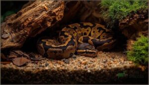 normal burrowing behavior in ball pythons