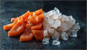 nutrient losses in frozen prey