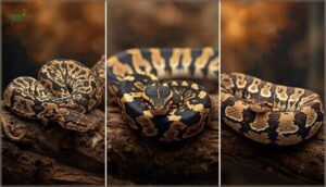 pattern variations (e.g., motley, striped, banded)