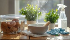 preparing and disinfecting habitat components preparing and disinfecting habitat components