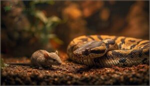 preventing regurgitation with proper prey selection