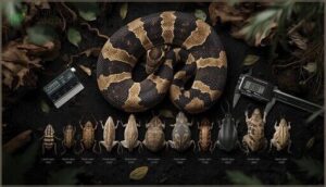 prey width and weight guidelines