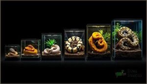 price range by morph and genetics