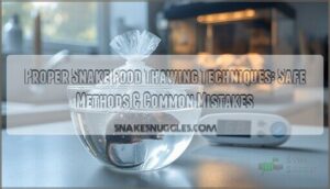 proper snake food thawing techniques