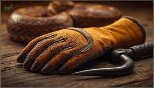 proper use of gloves and equipment