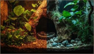 providing hiding spots and plant covers providing hiding spots and plant covers