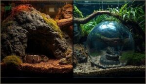 providing multiple secure hides