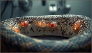 raised or fluid-filled blisters