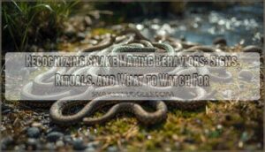 recognizing snake mating behaviors
