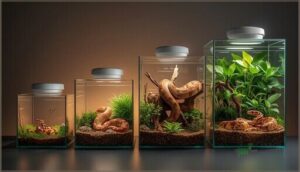 recommended tank sizes by age