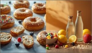 refined carbohydrates and sugary drinks