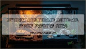 regulating heat in snake habitat