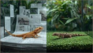 reptile carpet and newspaper reptile carpet and newspaper