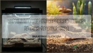 reptile habitat size recommendations