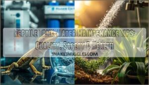 reptile tank water maintenance tips